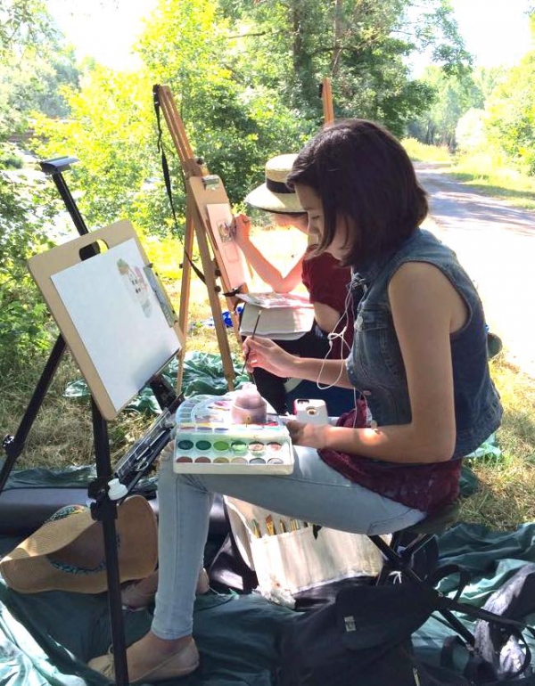 Summer camp avec activité peinture